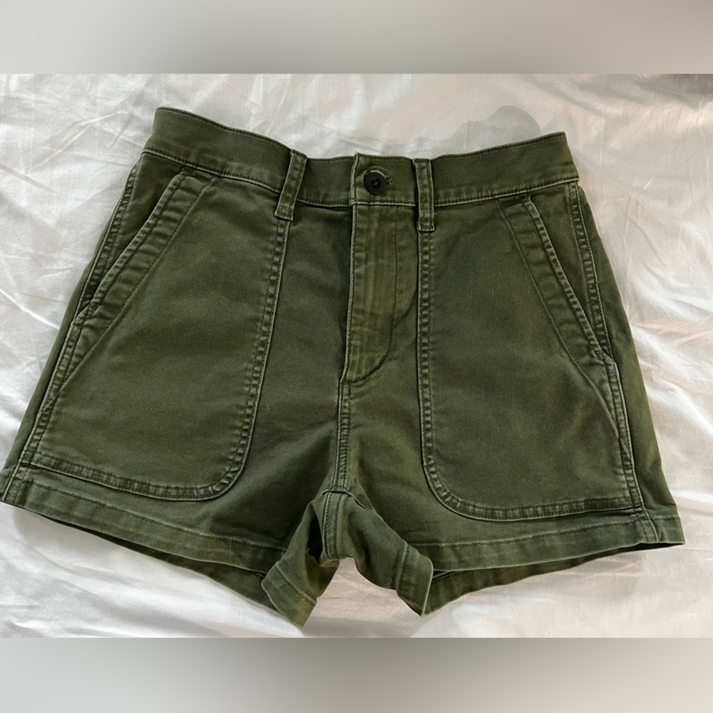 Madewell The Perfect Vintage Fatigue Short Desert Olive Size 26